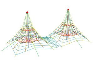 Lanová dvojpyramída PY144K (v.p. 1 m)