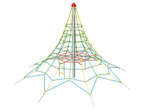 Lanová pyramída PY835K (v.p. 1 m, s 8-mi napínacími zámkami)